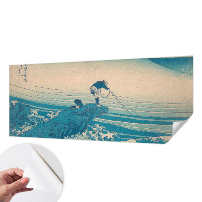 Peel and stick wall mural for bedroom with a sea scene