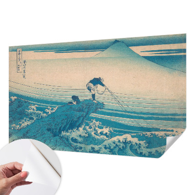 Peel and stick wall mural for bedroom with a sea scene
