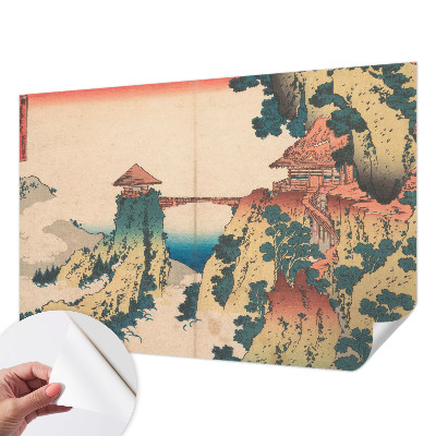 3D wall mural with a picturesque landscape design