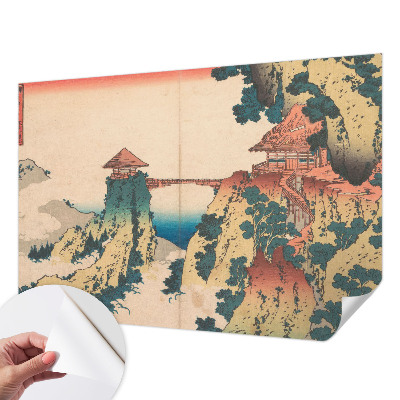3D wall mural with a picturesque landscape design