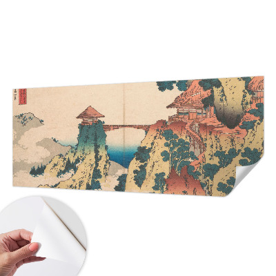 3D wall mural with a picturesque landscape design