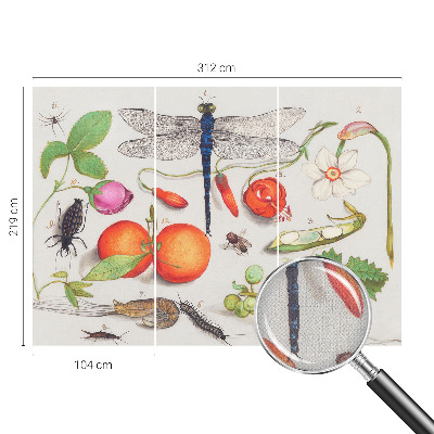 3D photo wallpaper mural Nature illustration