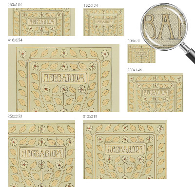 Children's wall mural Plant ornament