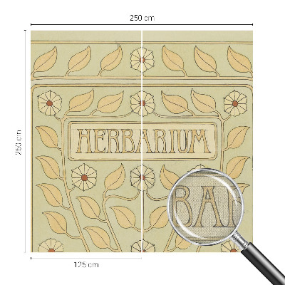 Children's wall mural Plant ornament