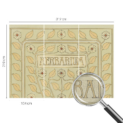 Children's wall mural Plant ornament