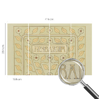 Children's wall mural Plant ornament