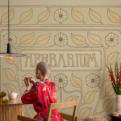 Children's wall mural Plant ornament