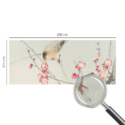 Peel and stick wall mural Flower bird