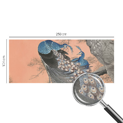 Self-adhesive wall mural Peacock elegance