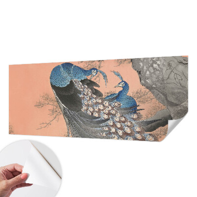 Self-adhesive wall mural Peacock elegance