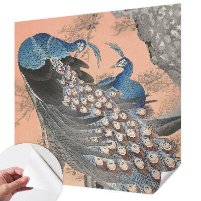 Self-adhesive wall mural Peacock elegance