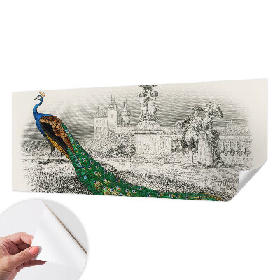 Self-adhesive photo wallpaper Colorful feathers
