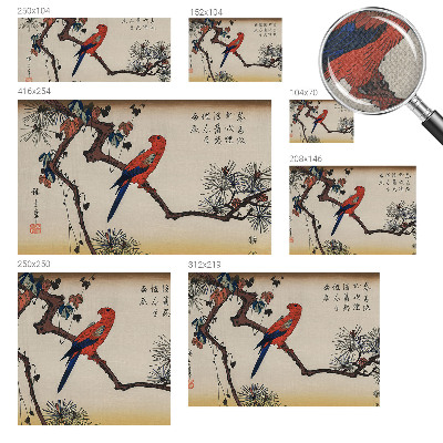 Stick-on wall mural A bird on a branch