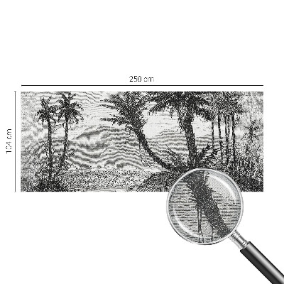 Removable wall mural wallpaper Tropical oasis
