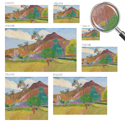 Peel and stick wall mural for bedroom with an exotic nature motif