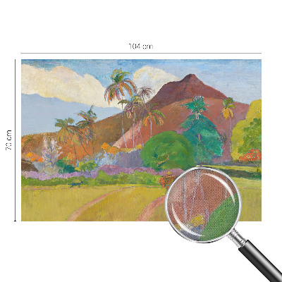 Peel and stick wall mural for bedroom with an exotic nature motif