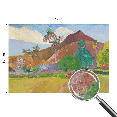 Peel and stick wall mural for bedroom with an exotic nature motif