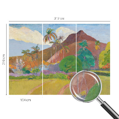Peel and stick wall mural for bedroom Exotic nature