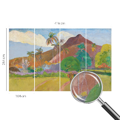 Peel and stick wall mural for bedroom Exotic nature