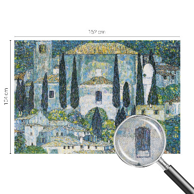 Peel and stick wall mural for kids' room featuring cypress house illustrations