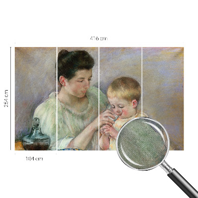 Peel and stick wall mural Parental care