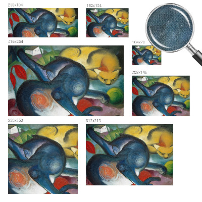 Peel and stick wallpaper mural Cat art