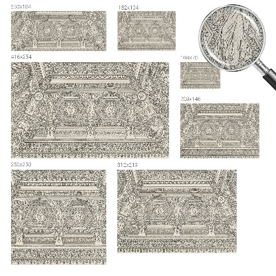 Removable wall mural wallpaper Classic ornament