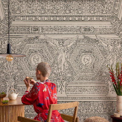 Removable wall mural wallpaper Classic ornament