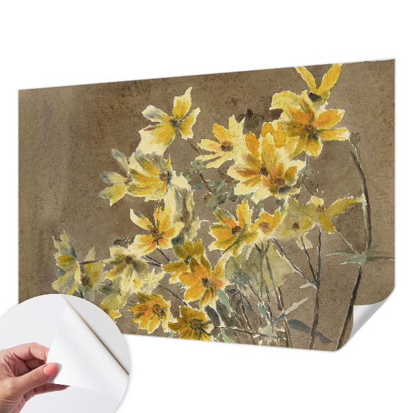 3D photo wallpaper mural Sunny bouquet