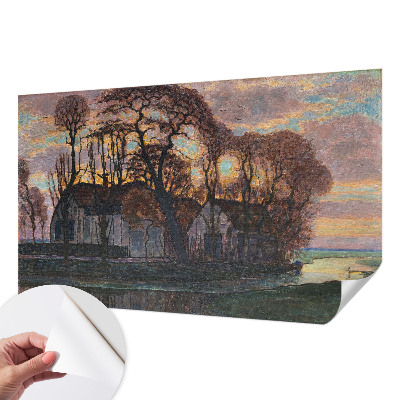 Nursery wall mural Evening landscape