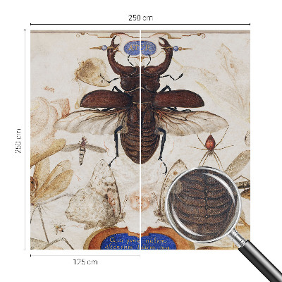 Peel and stick wall mural in a natural harmony design