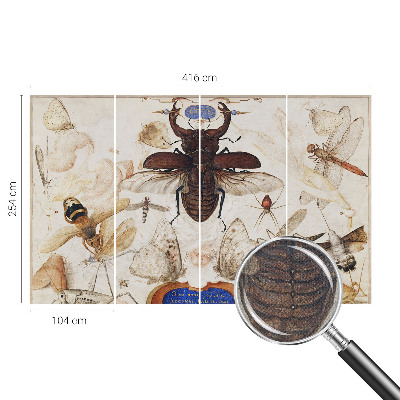 Peel and stick wall mural in a natural harmony design