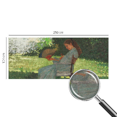 Peel and stick wallpaper mural with the 