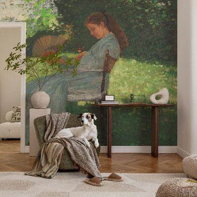 Peel and stick wallpaper mural with the 