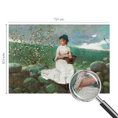 Self-adhesive photo wallpaper with a flowery peaceful design
