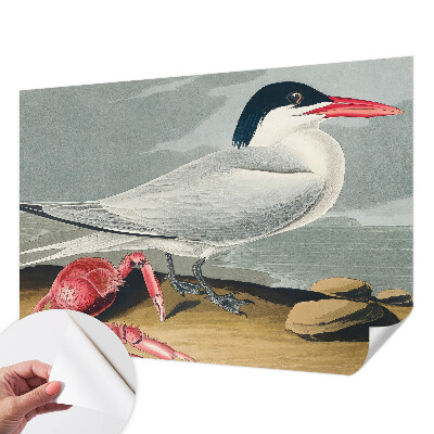 Peel and stick wall mural for living room with a sea scenery design