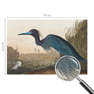 Stick-on wall mural with a water birds motif