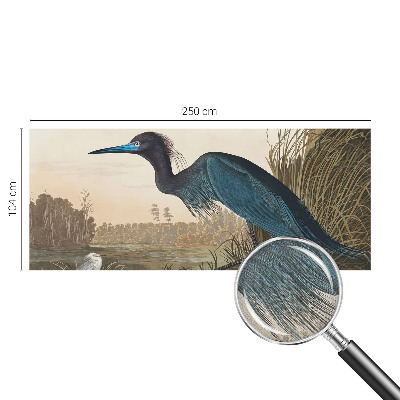 Stick-on wall mural with a water birds motif
