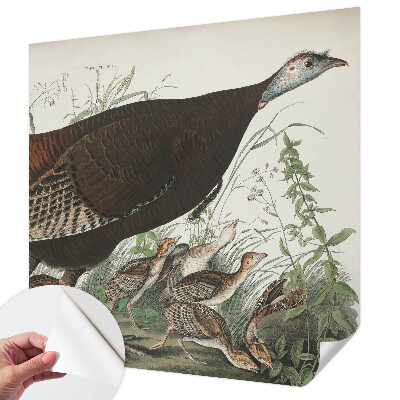 Removable wall mural wallpaper featuring a natural harmony design