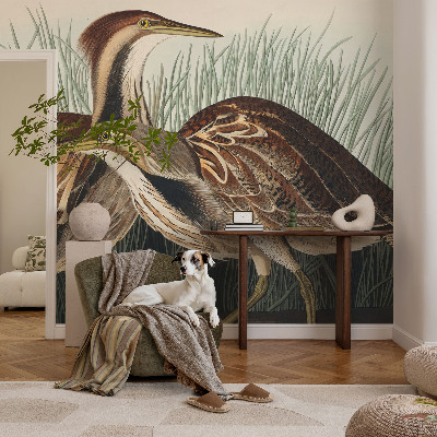 3D wall mural with a realistic birds motif