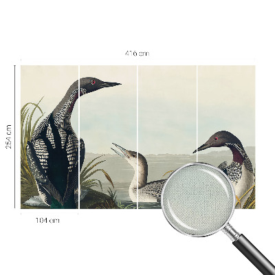 Children's wall mural Birds over the water