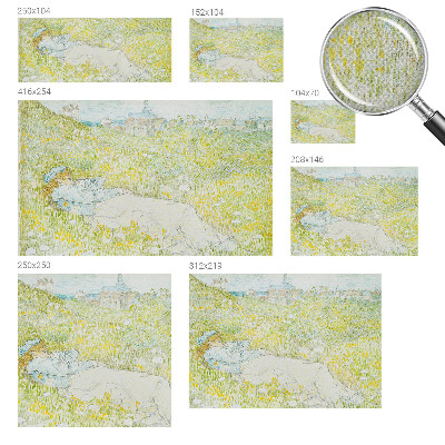 Removable wall mural wallpaper with a spring relaxation motif