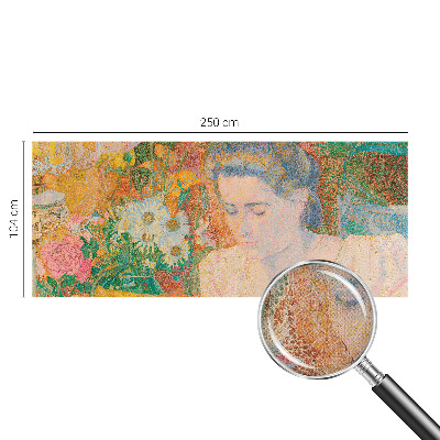 Peel and stick wallpaper mural Floral portrait