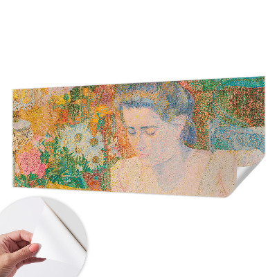 Peel and stick wallpaper mural Floral portrait