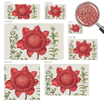 Peel and stick wall mural for bedroom Floral elegance