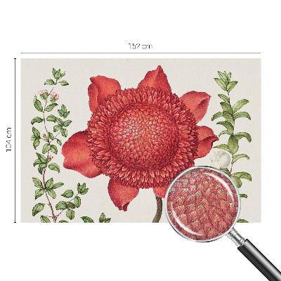 Peel and stick wall mural for bedroom with a floral elegance design