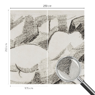 Self-adhesive wall mural A lying figure