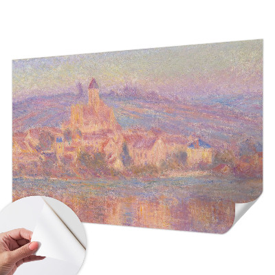 Self-adhesive photo wallpaper with a charming town motif