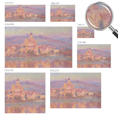 Self-adhesive photo wallpaper with a charming town motif
