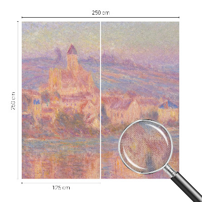 Self-adhesive photo wallpaper with a charming town motif